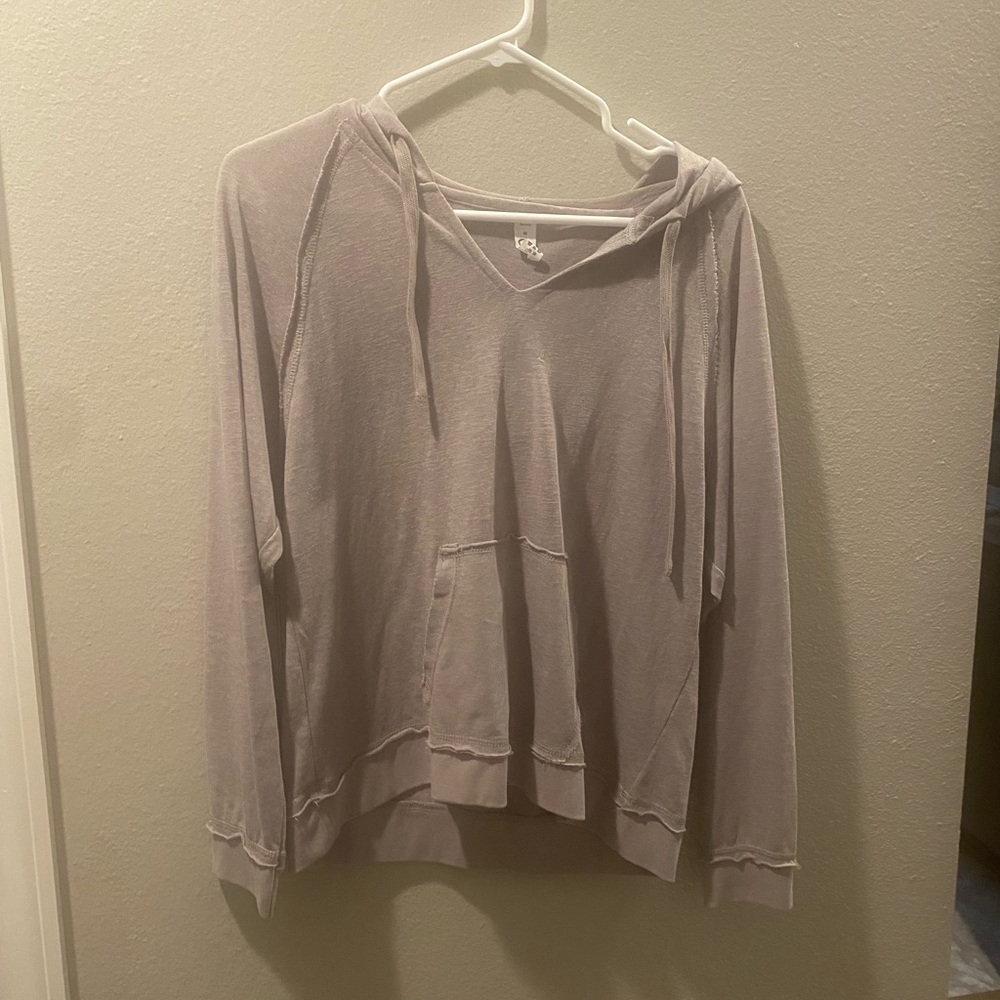Zyia Active Taupe Lightweight Beach Hoodie